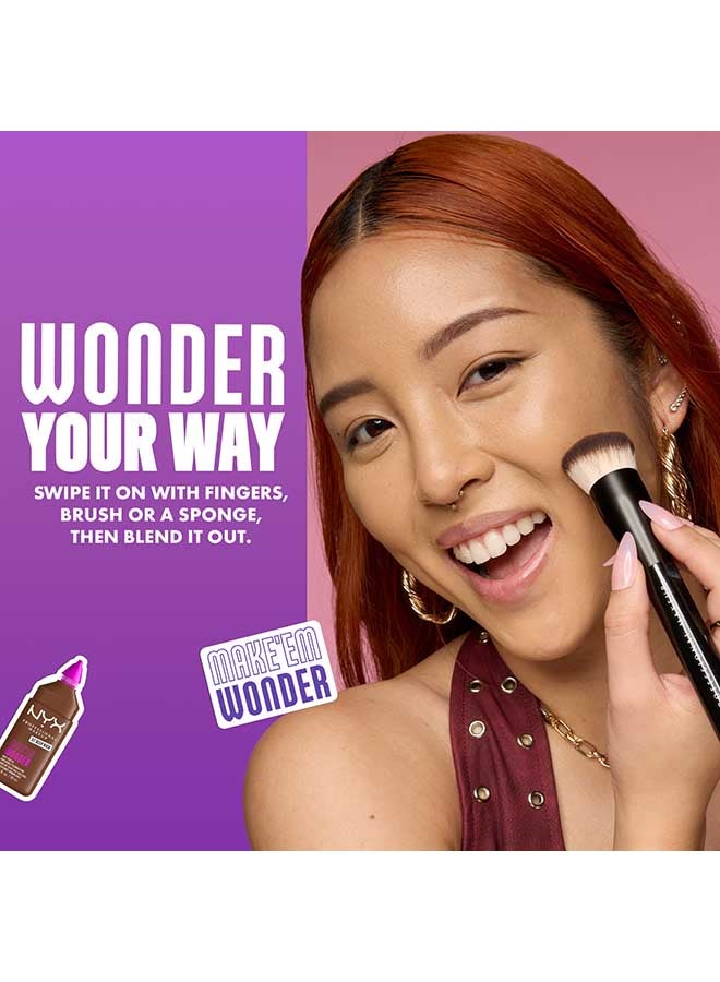 NYX PROFESSIONAL MAKEUP Make 'EM Wonder, 24H Soft Matte Foundation, Undetectable  Finish, Natural - Image 4